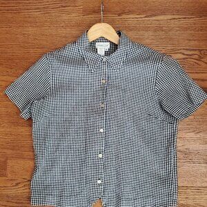 Coldwater Creek Vintage Gingham Button Down- Size Medium